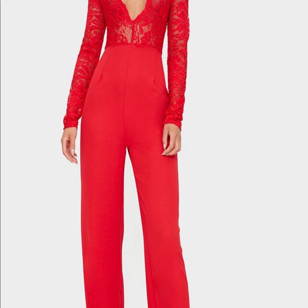 Fire Red Jumpsuit - Picture 5 of 7
